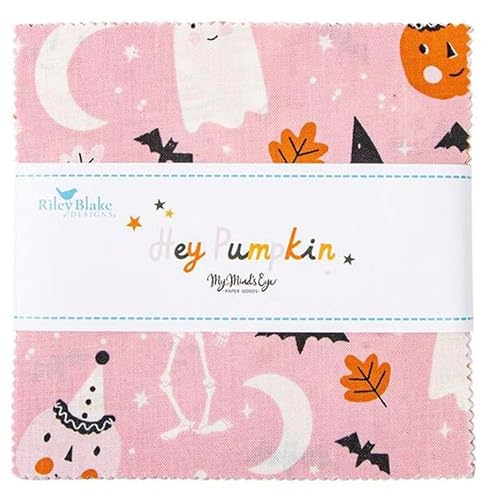 Riley Blake Collection of Hey Pumpkin by My Mind’s Eye, Perfect for Quilting, Apparel, DIY Crafting, and Home Decor. (5