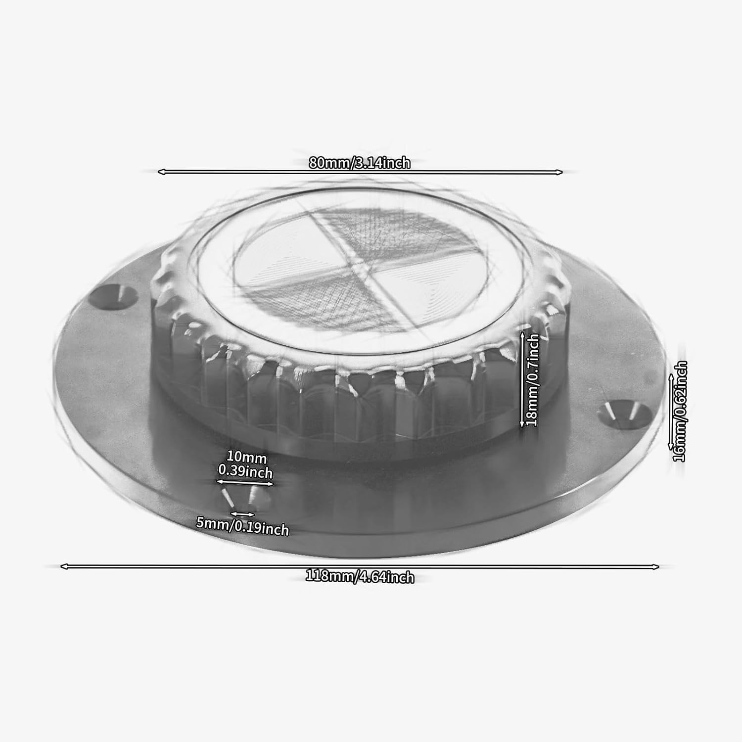 Motorcycle Gas Cap Fuel Tank Cover Aluminum Oil Cap Fit for K Series K75 K100 K1100 (Black B)