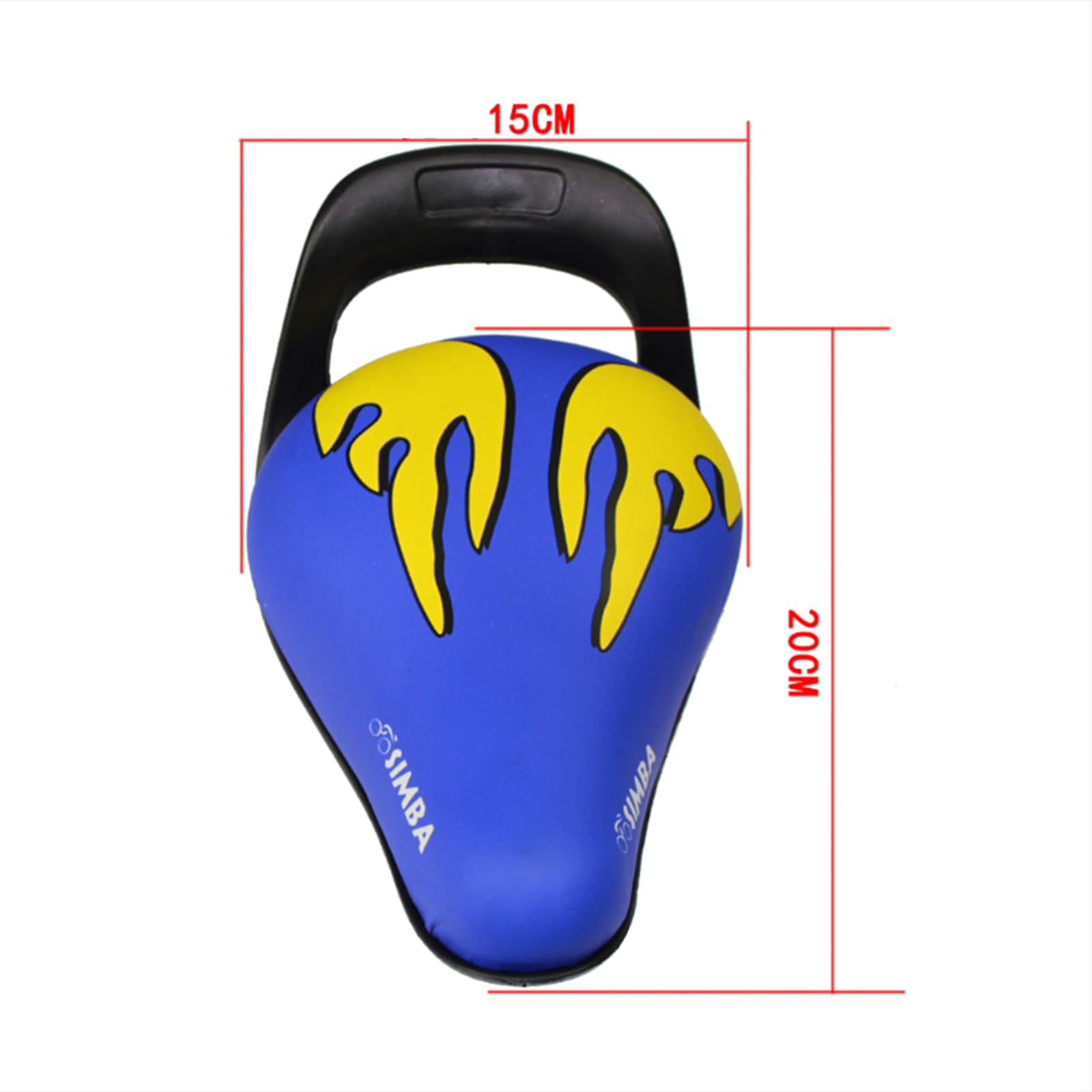 rockible Kids Bike Saddle Childrens Bicycle Seat with 2.54cm Support Post Cycling Waterproof Breathable Bike Seat Kids Bicycle Saddle, Black Red