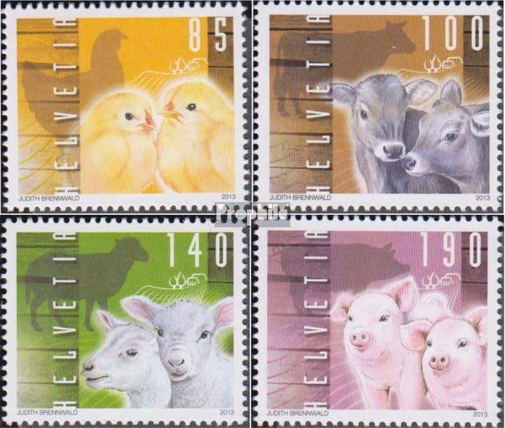 Prophila Collection Suiza 2309-2312 serie completa sellos usados 2013 animales