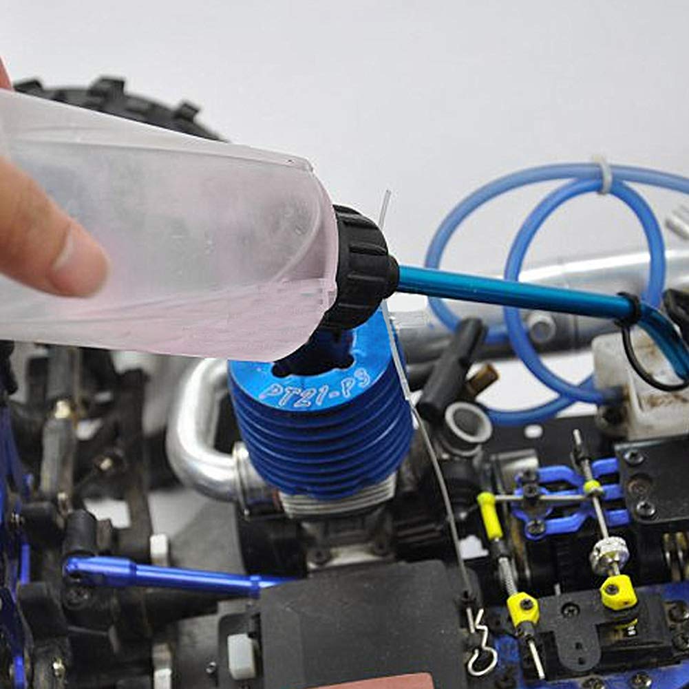 Bottiglia di Carburante RC, Oliatore Portatile Leggero con Tubo in Lega di Alluminio per Auto e Modelli RC
