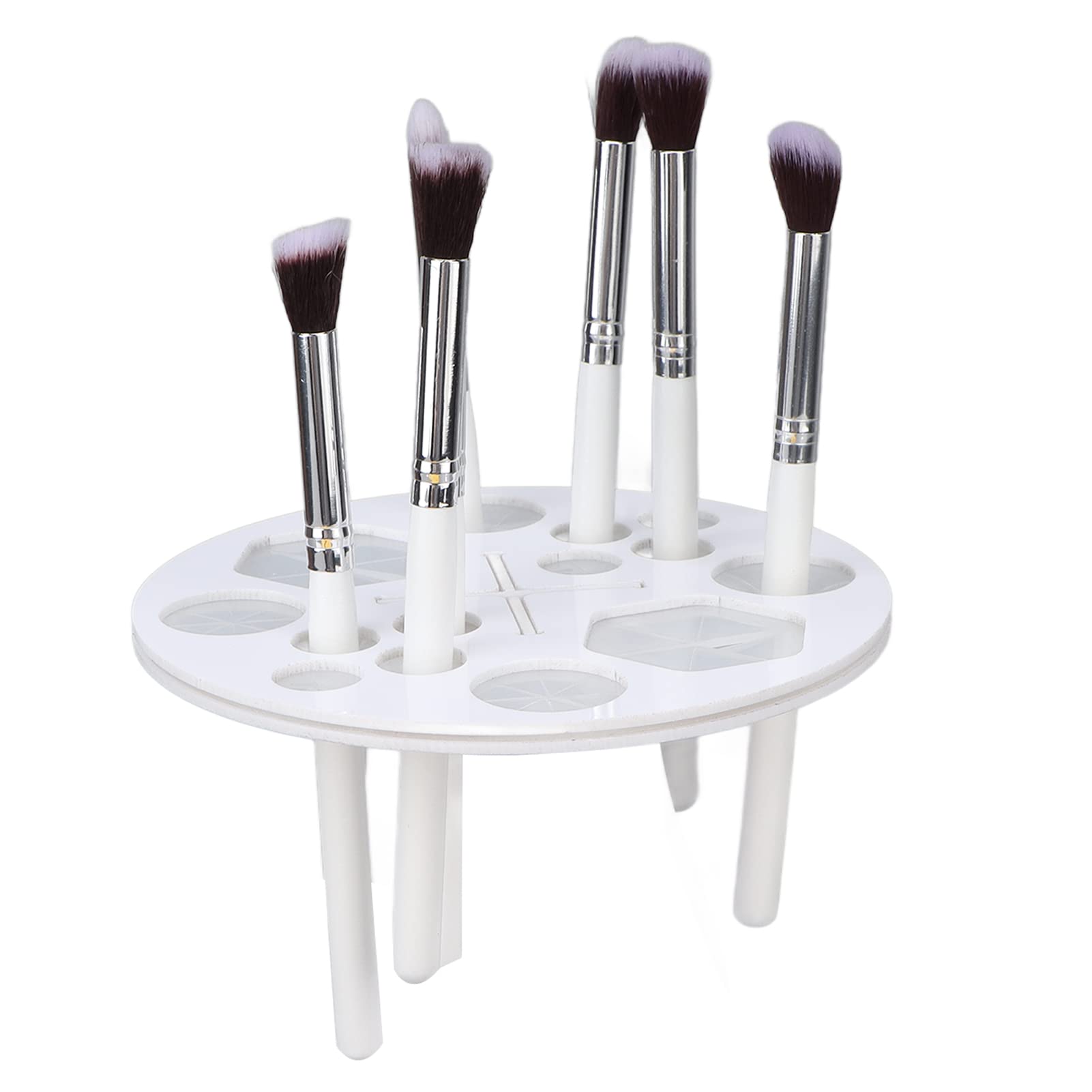 Support Ronde Rose Pour Pinceaux De Maquillage – Organisateur De Séchage Pratique Et Mignon
