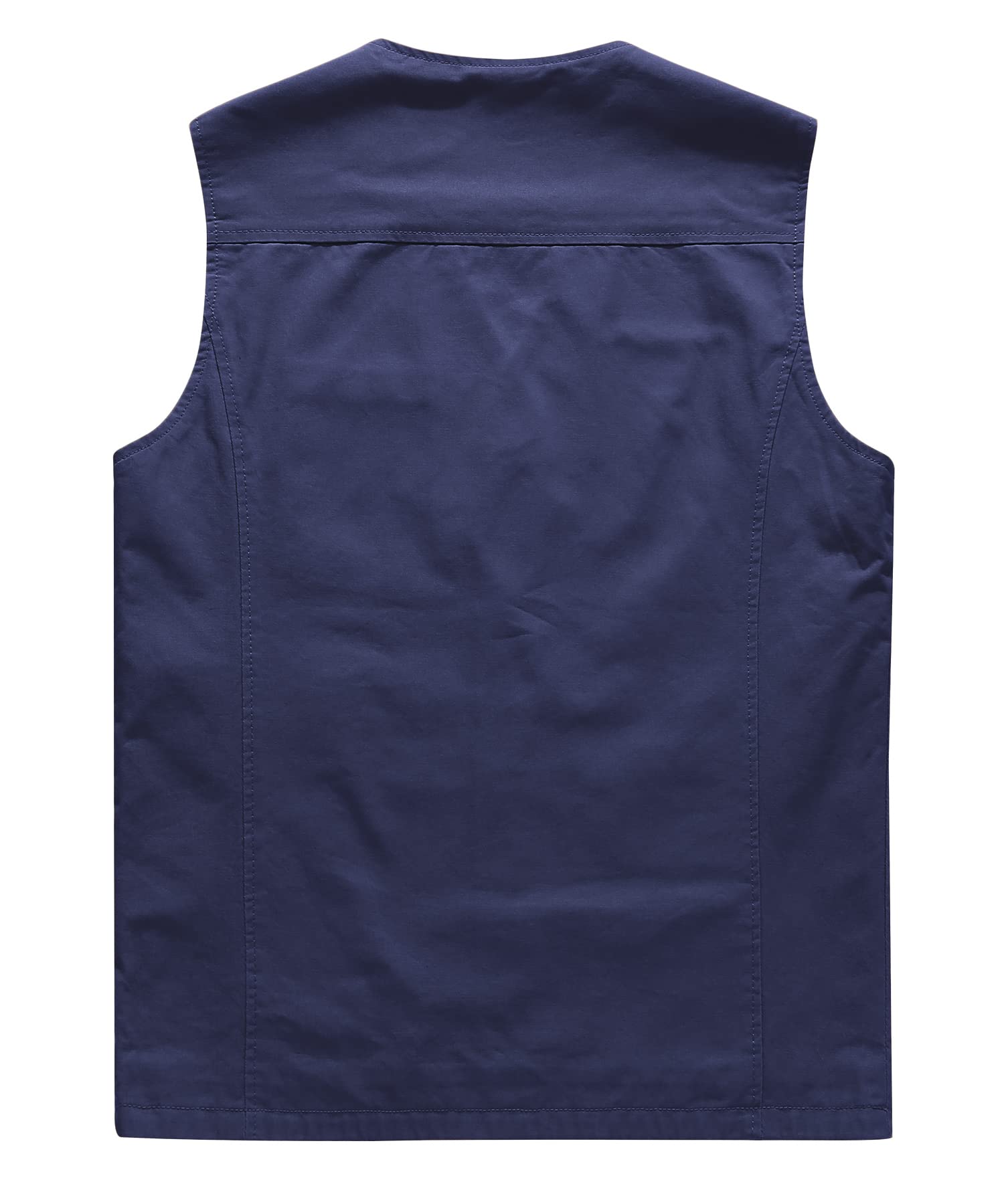 Gilet da Caccia Trekking Safari Uomo Cotone Gilet da Pesca Multi-tasca Fotografia Giacca senza Maniche da Lavoro