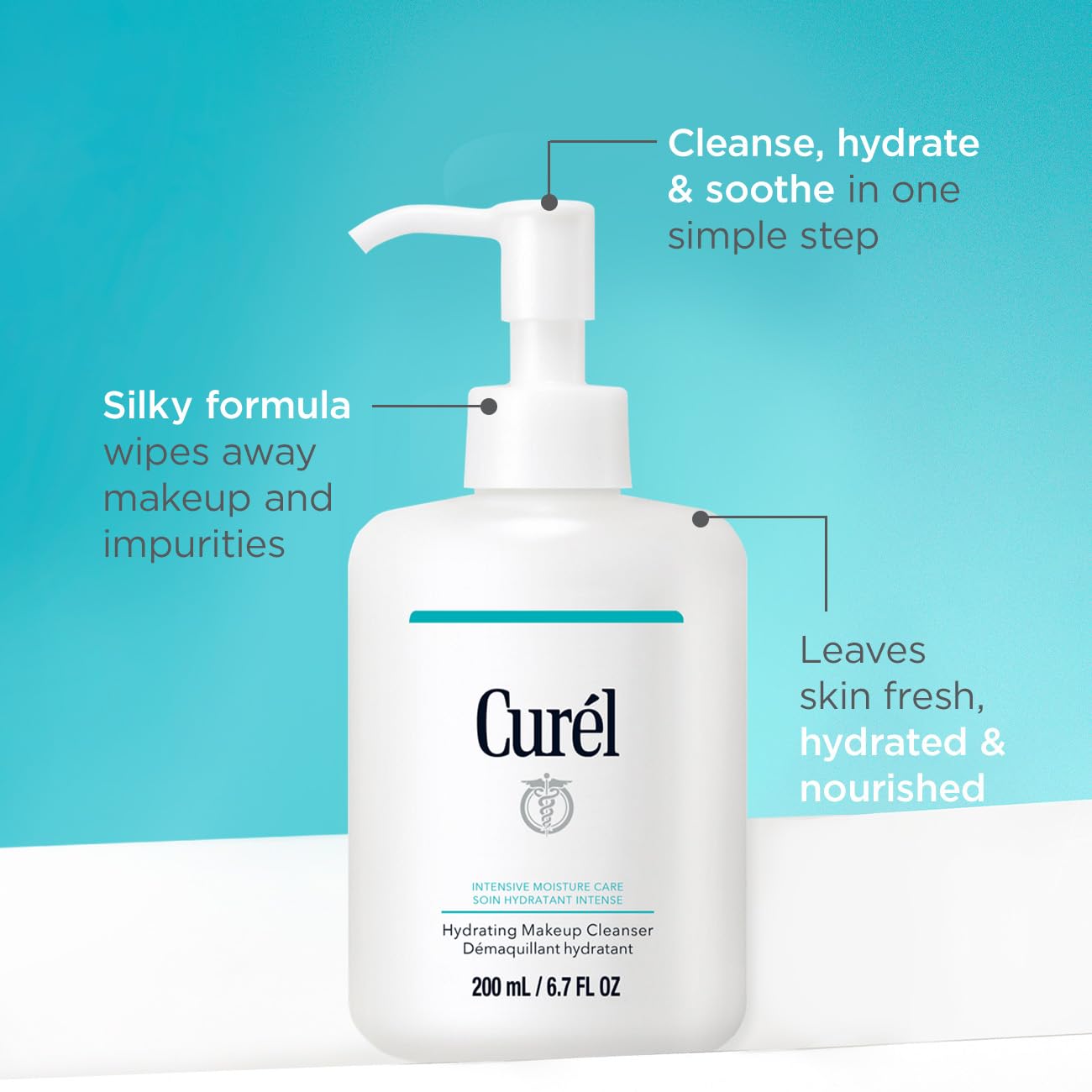 Curél Hydrating Makeup Cleanser 200ml, White, 200 ml (Pack of 1) - Image 2