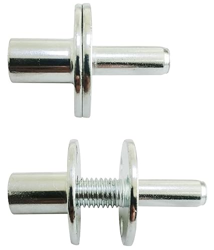 Miniatura 4 de Conector de poste de cama de metal M12, conector de poste de cama con tuerca en T, tuerca a tope atornillada para accesorios de hardware de muebles,