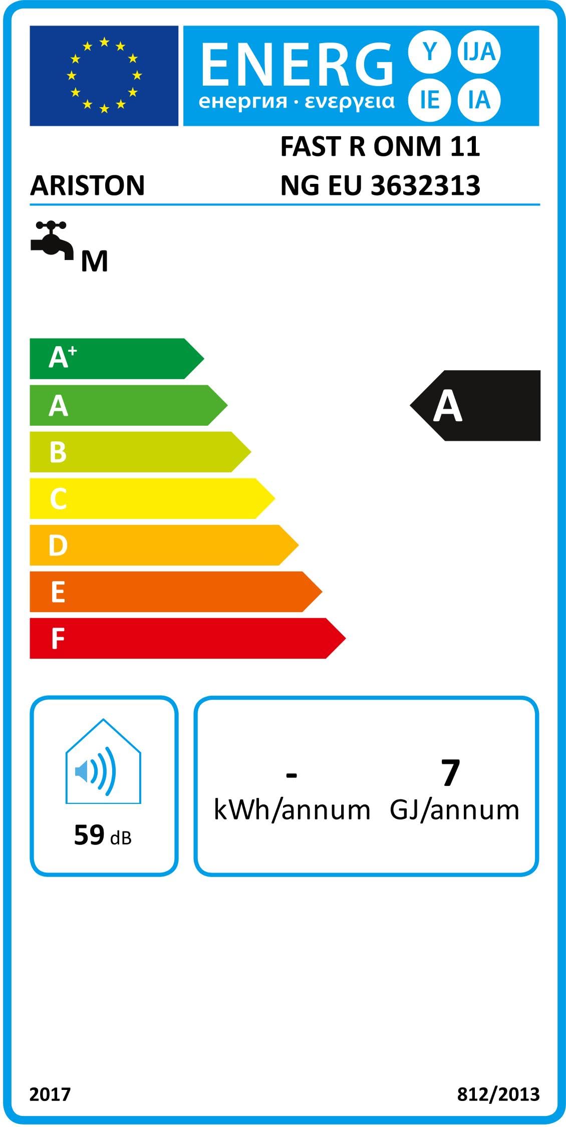Scaldabagno a gas istantaneo Ariston Fast R 11 Litri/minuto Metano