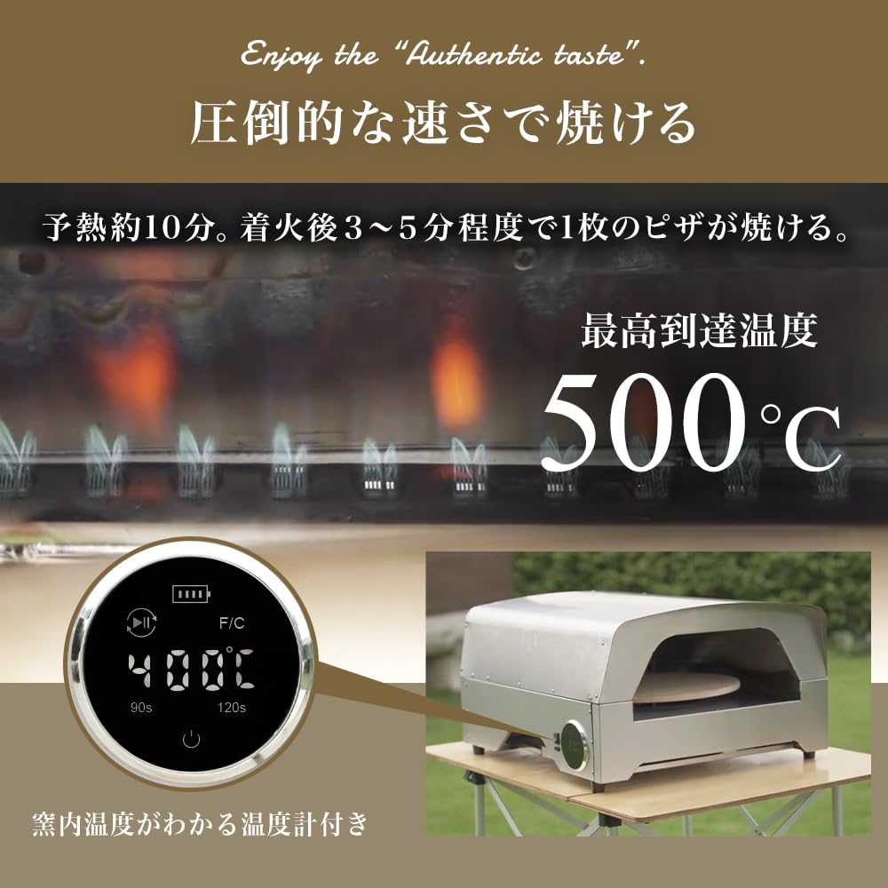 Amazon.co.jp: HAIGE(ハイガー) ピザオーブン ガス式 13インチ 自動