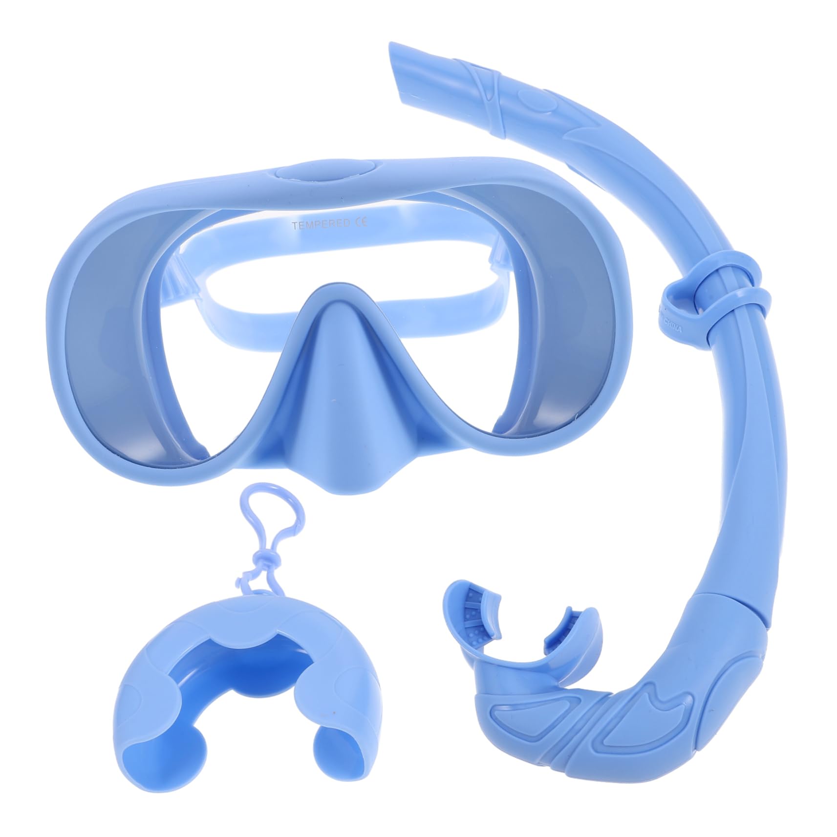 BESPORTBLE Máscara de Snorkel para Adultos de 1 Juego con Estuche, Silicona