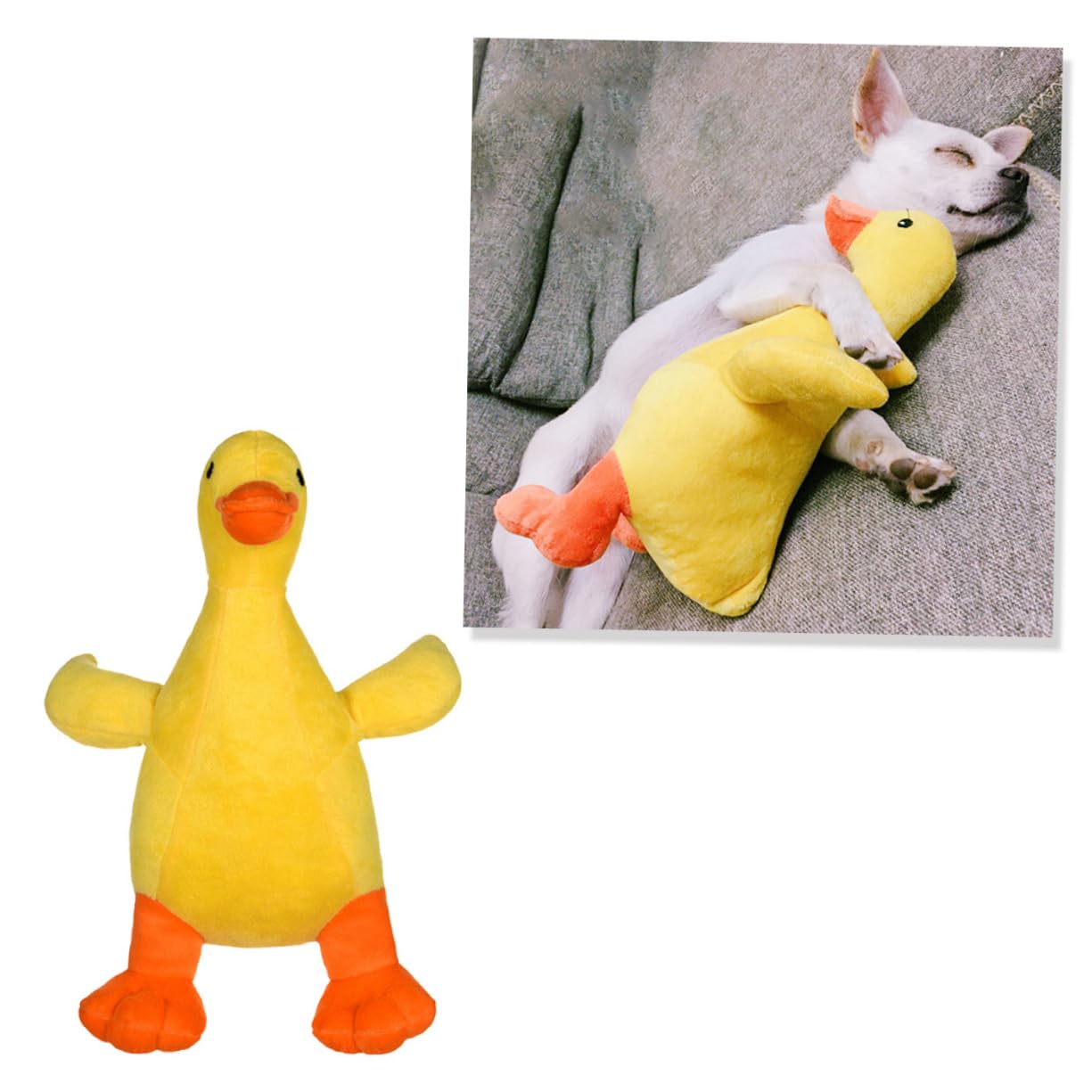 BESPORTBLE 2 Piezas Juguetes para Perros pequeño Juguete Masticar Peluche Juguetes Peluche Juguetes para Cachorros Juguetes para Mascotas emulsión Almohada Pato Salvaje