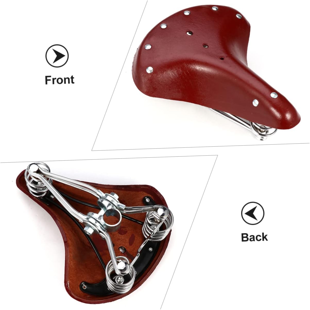 Faux Leather Bike Seat for Road and Mountain Bikes Comfortable Saddle for Cruisers Enhancing Riding Experience Shockproof Design and Stylish Finish