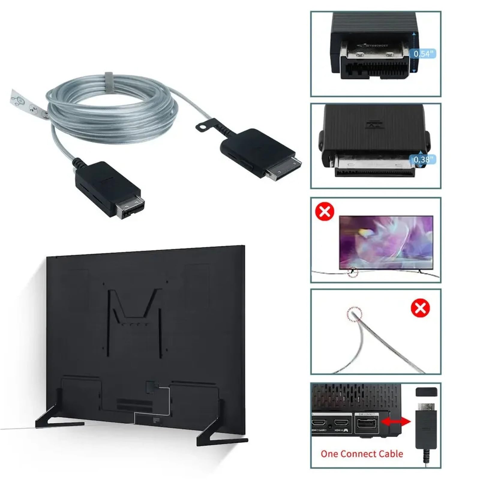 Câble de Connexion TV BN39-02436B Compatible avec Samsung QN98Q900RBFXZA