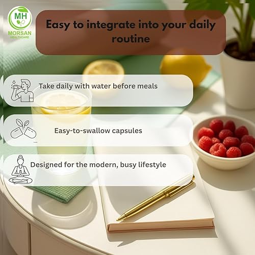 Vista 5 de Morsan Healthcare Gurmar (Gymnema sylvestre) Cápsulas de 500 mg 60 cápsulas veganas Extracto natural del Himalaya Hierba ayurvédica