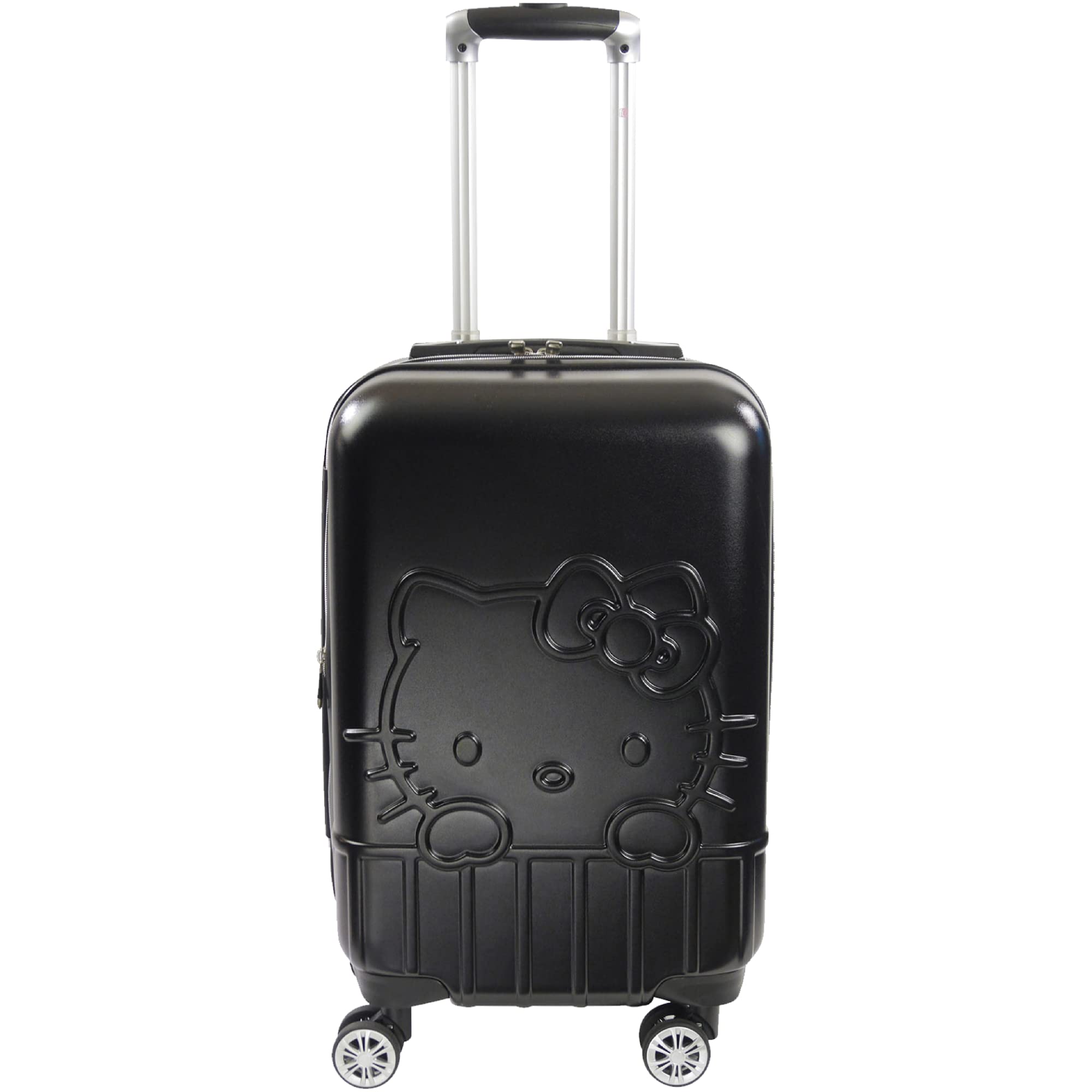 FUL Hello Kitty 21 Inch Rolling Luggage, Hardshell Carry On Suitcase with Wheels, Black (HKFL0002AZ-001)