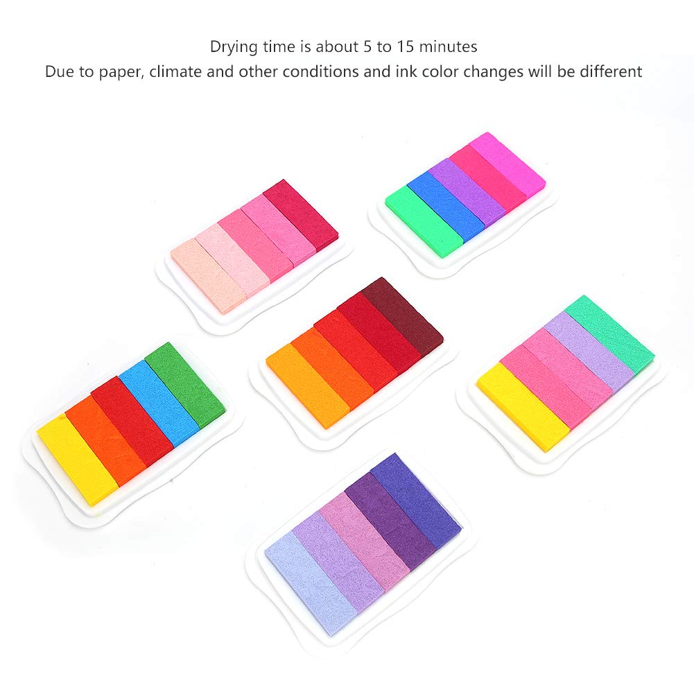Almohadillas De Tinta Para Sellos Artesanales, Almohadillas De Tinta Lavables De Color DIY, Almohadilla Para Sello De Impresión A Mano No Tóxica Para Sellos De Goma, Papel, álbumes De Recortes, Tela D