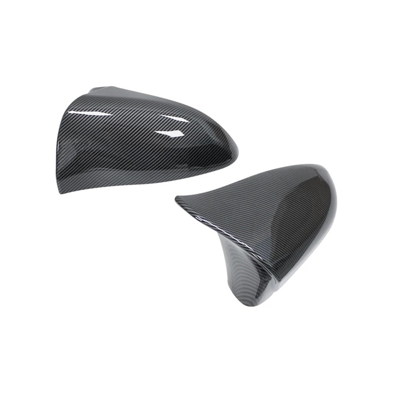 Do Lexusa IS200 300 350 ES GS RC Włókno węglowe Błyszczący czarny Para Osłona lusterka wstecznego w stylu rogu obudowy osłona przeciwdeszczowa(Carbon Fiber Look)