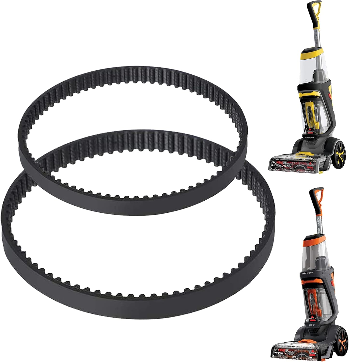 MEROM Replacement Belts Set Compatible with Bissell ProHeat 2X Revolution Pet Carpet Cleaner