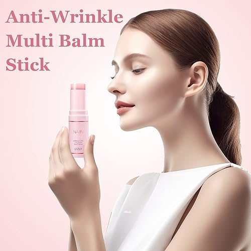 Miniatura 7 de LIZLY Wrinkle Bounce Multi Balm Stick Korean, bálsamo hidratante todo en uno, bálsamo hidratante de colágeno hidratante en barra, bálsamo facial