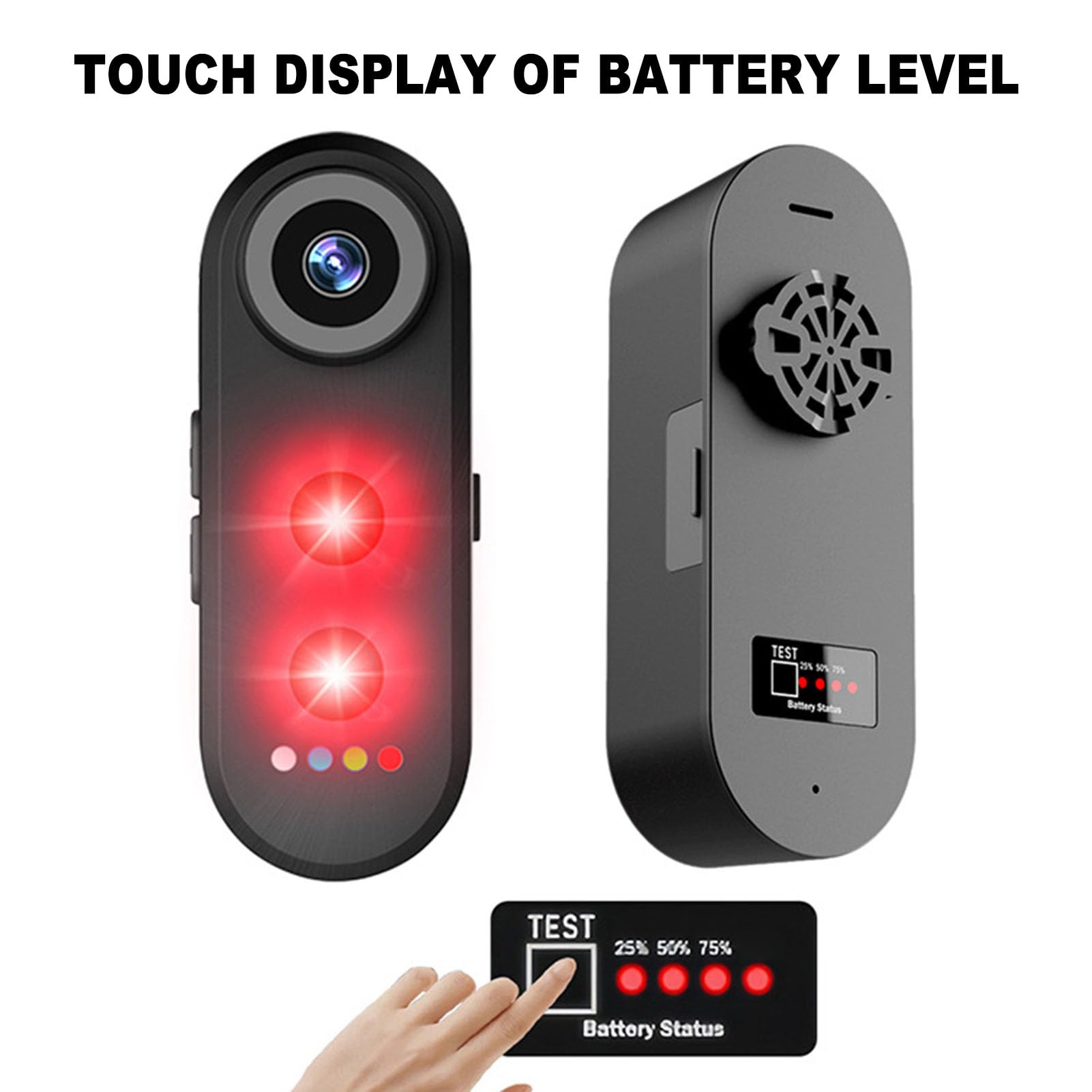 SENECESLI Vista Posteriore in Bici con Luce di Coda, Registratore Ciclistico da 1080p con Batteria Ricaricabile da 5000 MAh per Mountain Bike, Bici E (32G)
