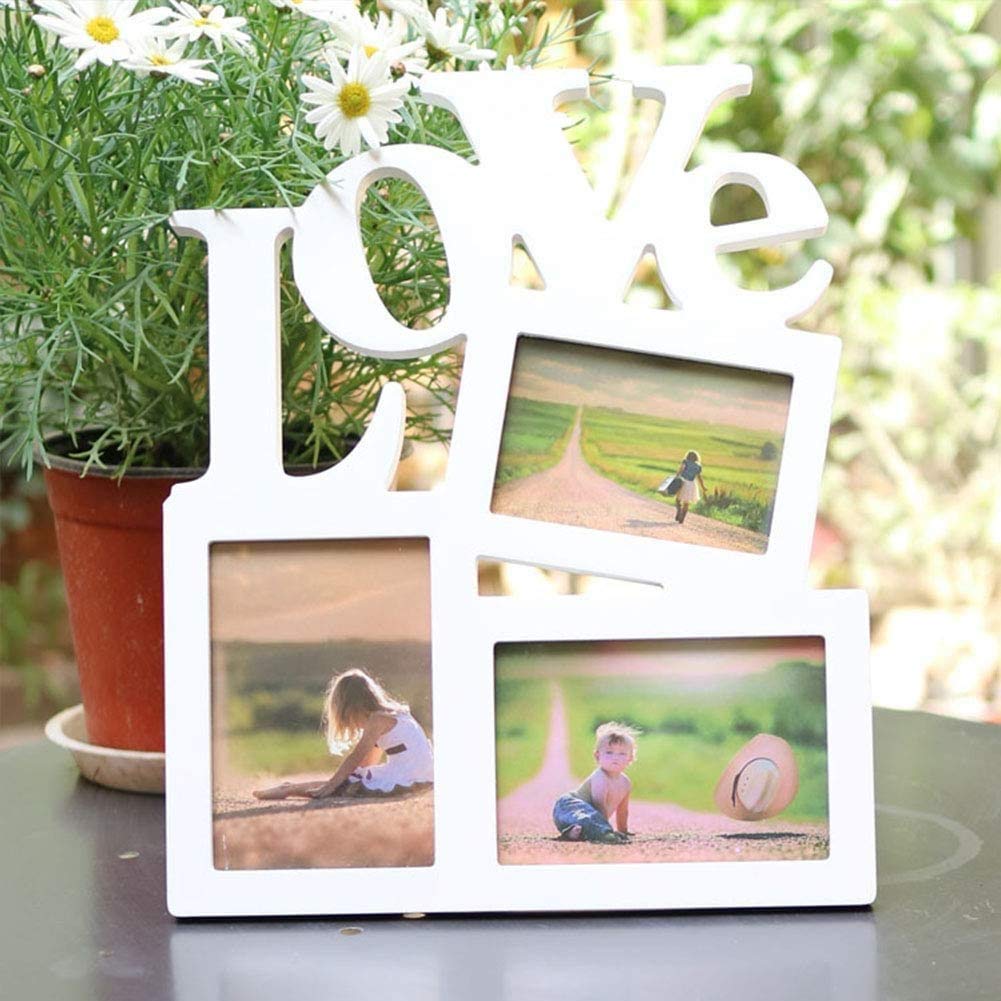 WZM Familia Love Set de Marco de Fotos y Huellas Bebé en Arcilla – Recuerdo Las Huellas de Mano y Pie – Regalos para Bebes deHabitación Bebé (Color : D)