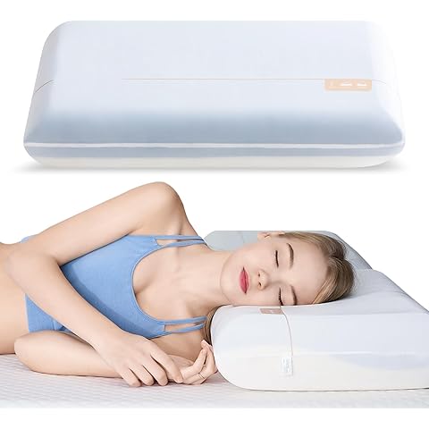 Memory Foam Pillow for Neck Pain Relief, Adjustable Cervical Pillow Cozy Sleeping, ...