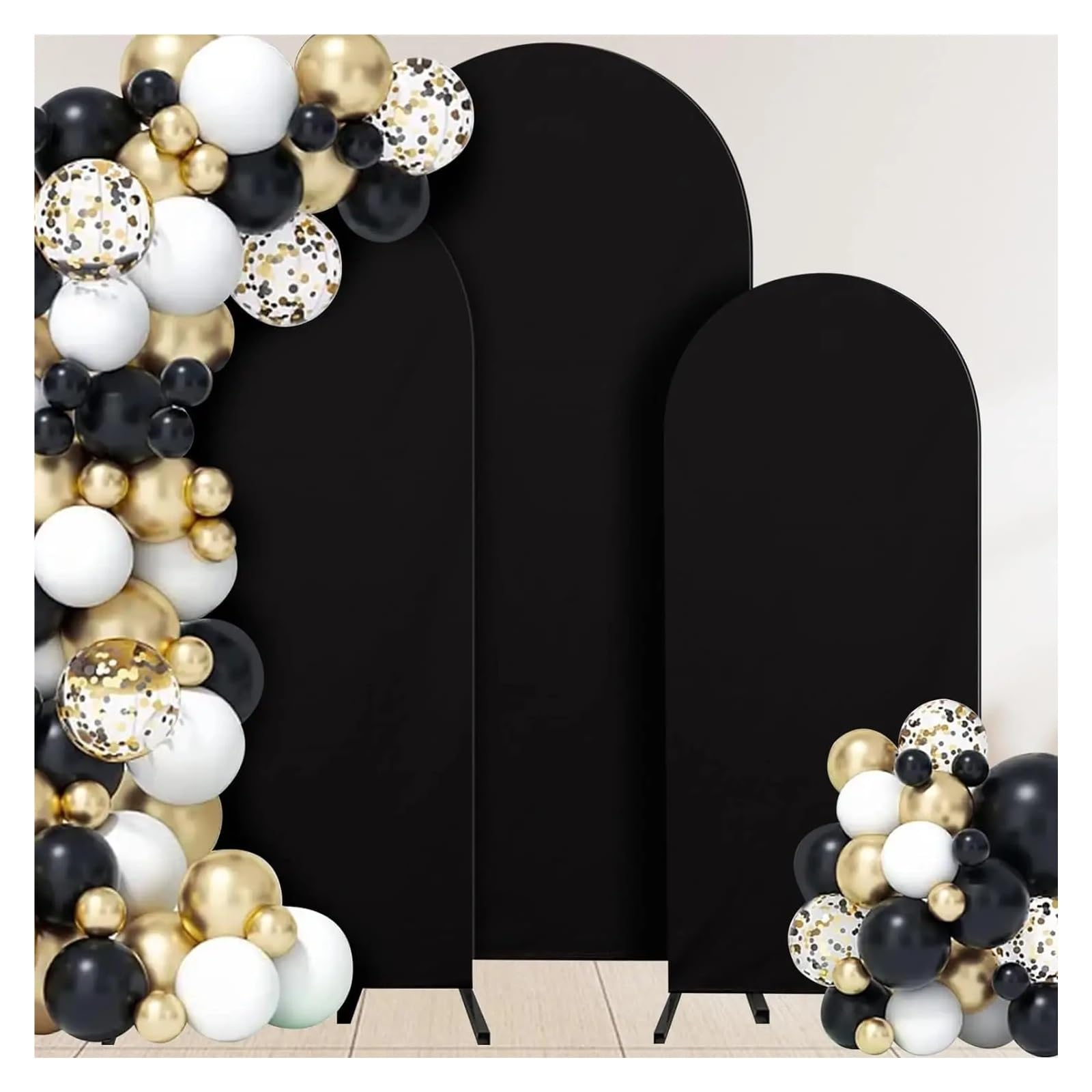 Couvertures d'arche de mariage occultantes en spandex extensible pour décor chic