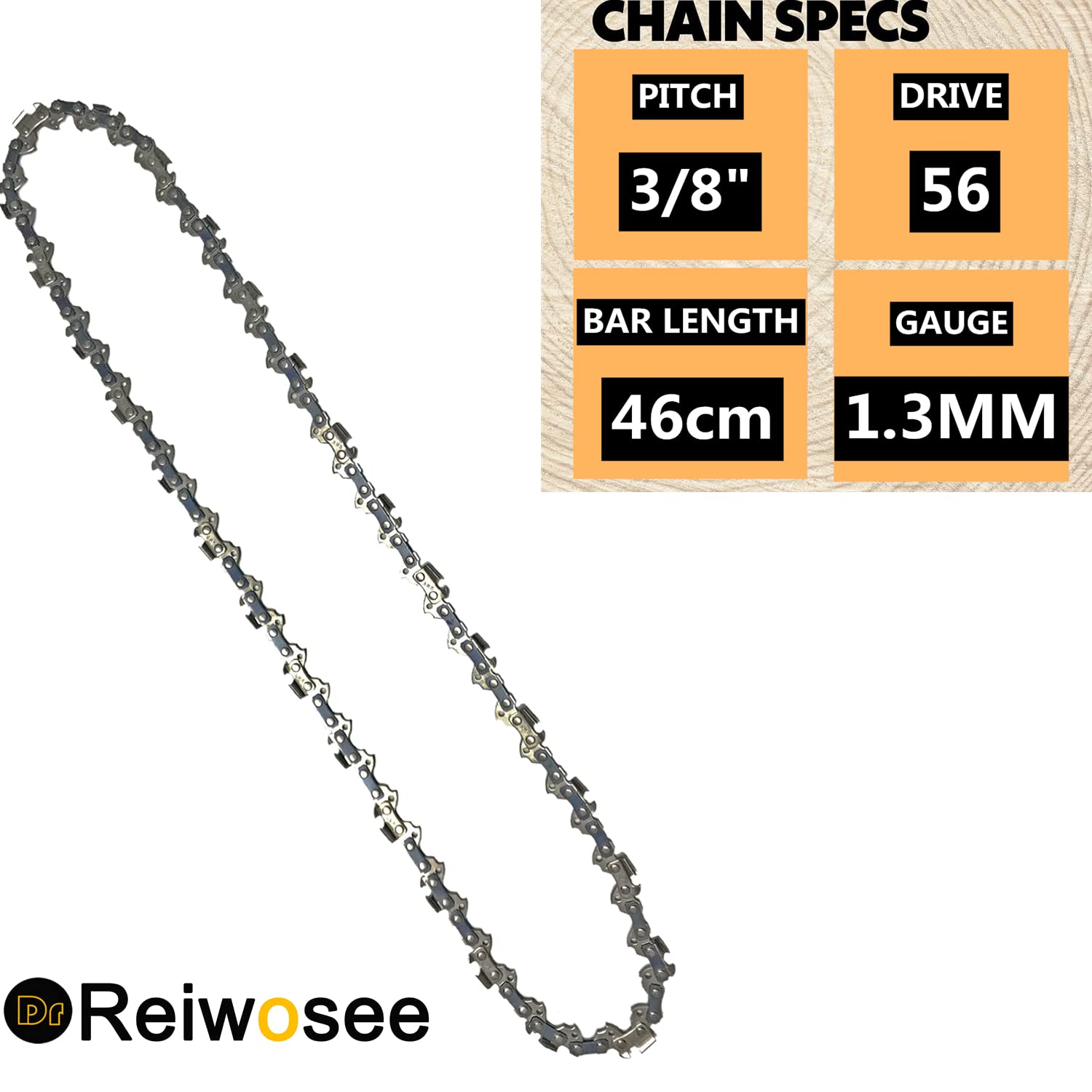 2 Catene Motosega 16 Pollici - 3/8 Low Profile, 56DL, Per Husqvarna, McCulloch, Einhell E Altri