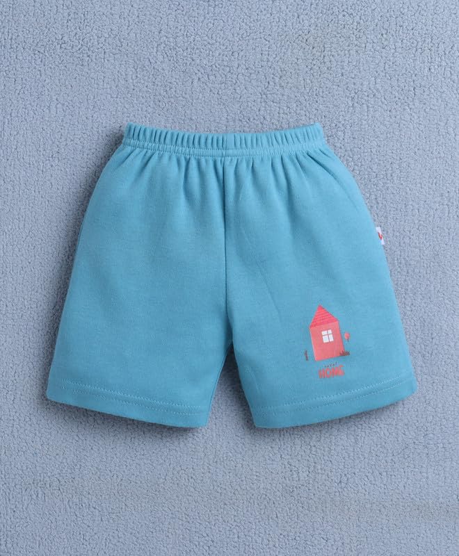 Image of BUMZEE Baby Boys Cotton Pack of 4 Above Knee Length Shorts