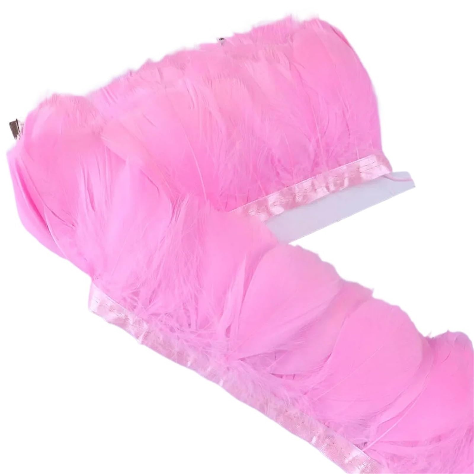 Piume di Finiture 10 metri di piume d'oca nastro rifinitura 8-10 cm for decorazioni fai da te for feste carnevale accessori artigianali for cucire Per l'artigianato