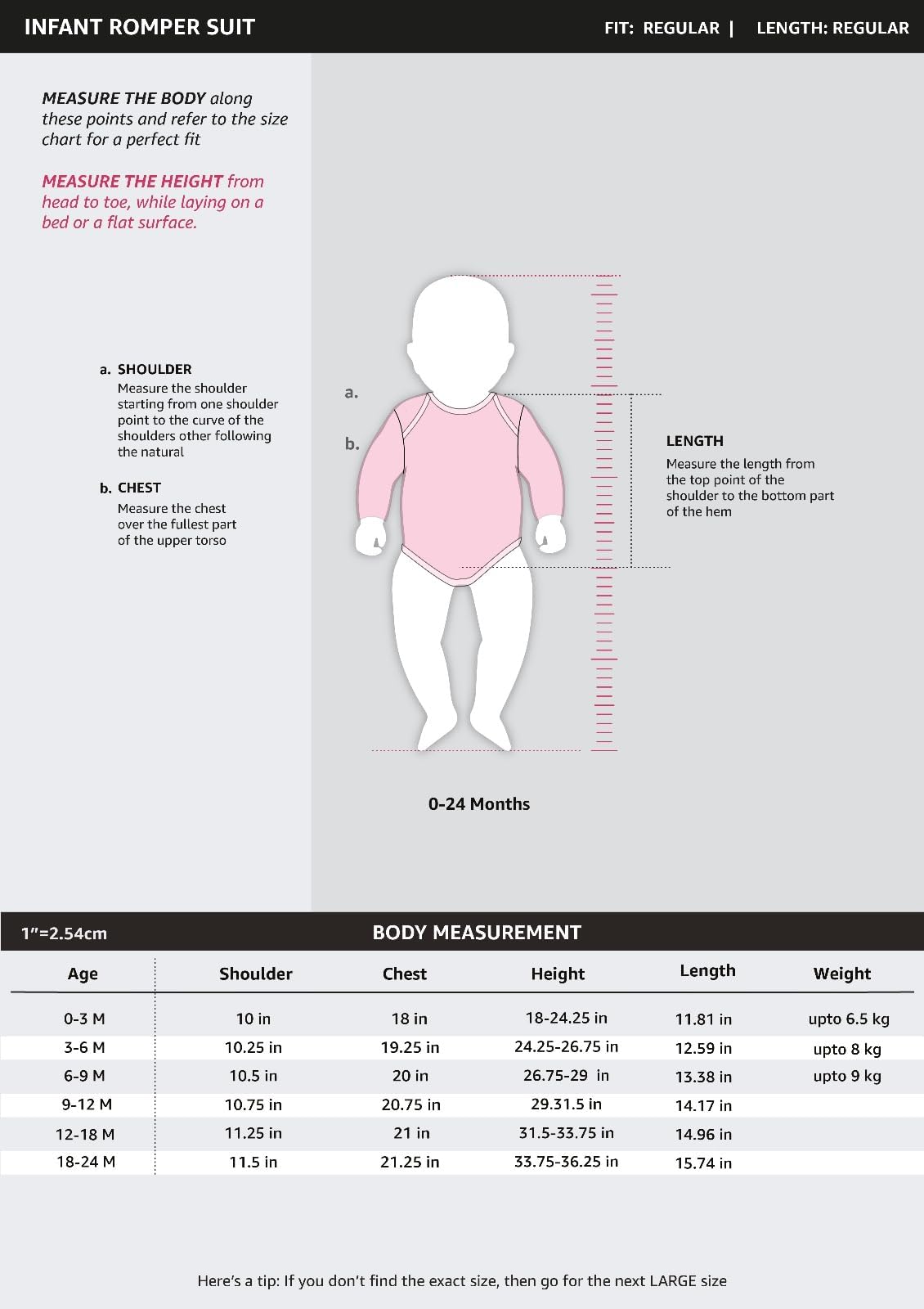 Amazon Brand - Jam & Honey Baby-Girl's Regular Romper Suits_SS22 - GROMPO3-LS_Multi 3_6-9 Months 3