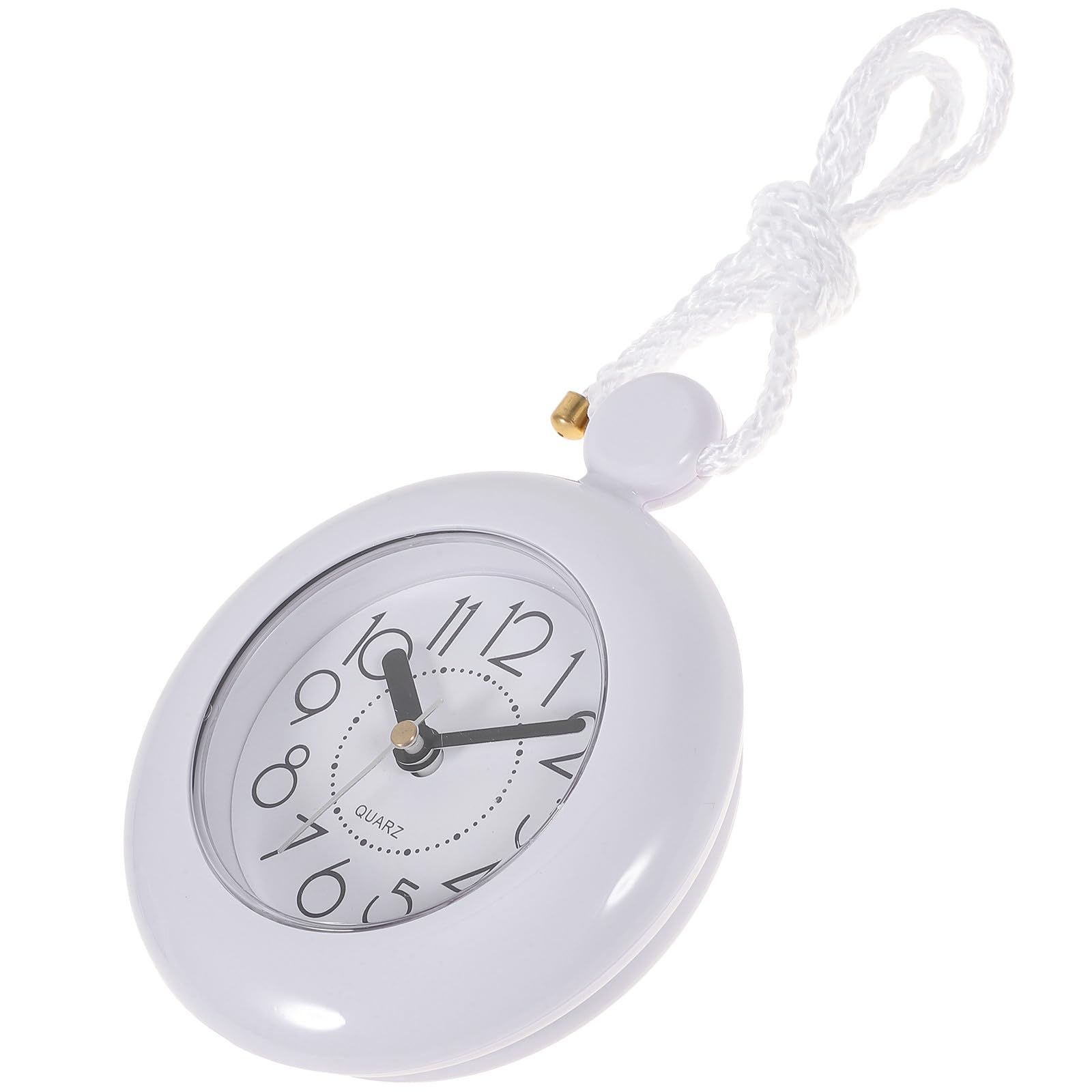 Reloj de pared moderno blanco plástico ligero impermeable para baño casa