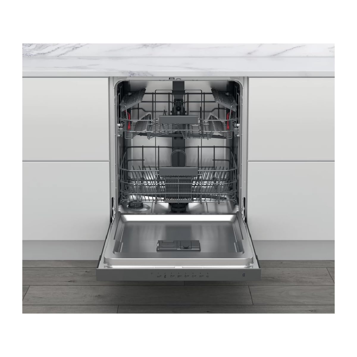 Whirlpool WBC3C26X Lave vaisselle encastrable 60 cm 46 dB 14 couverts Inox