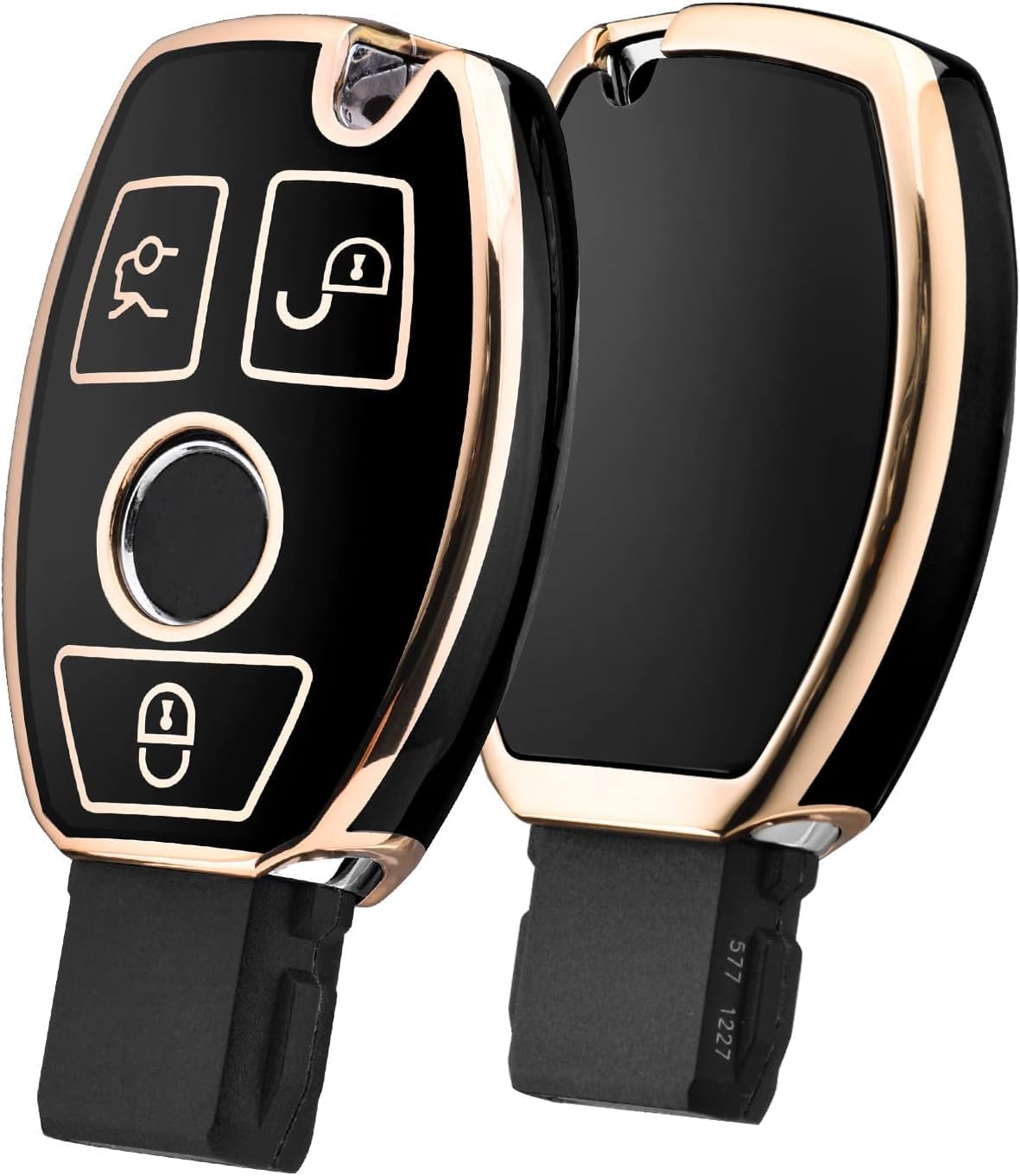 Key Fob Case for Mercedes Benz C E M S CLA CLS CLK GLC GLK G Class Premium Soft TPU Full Keyless Smart Key Fob