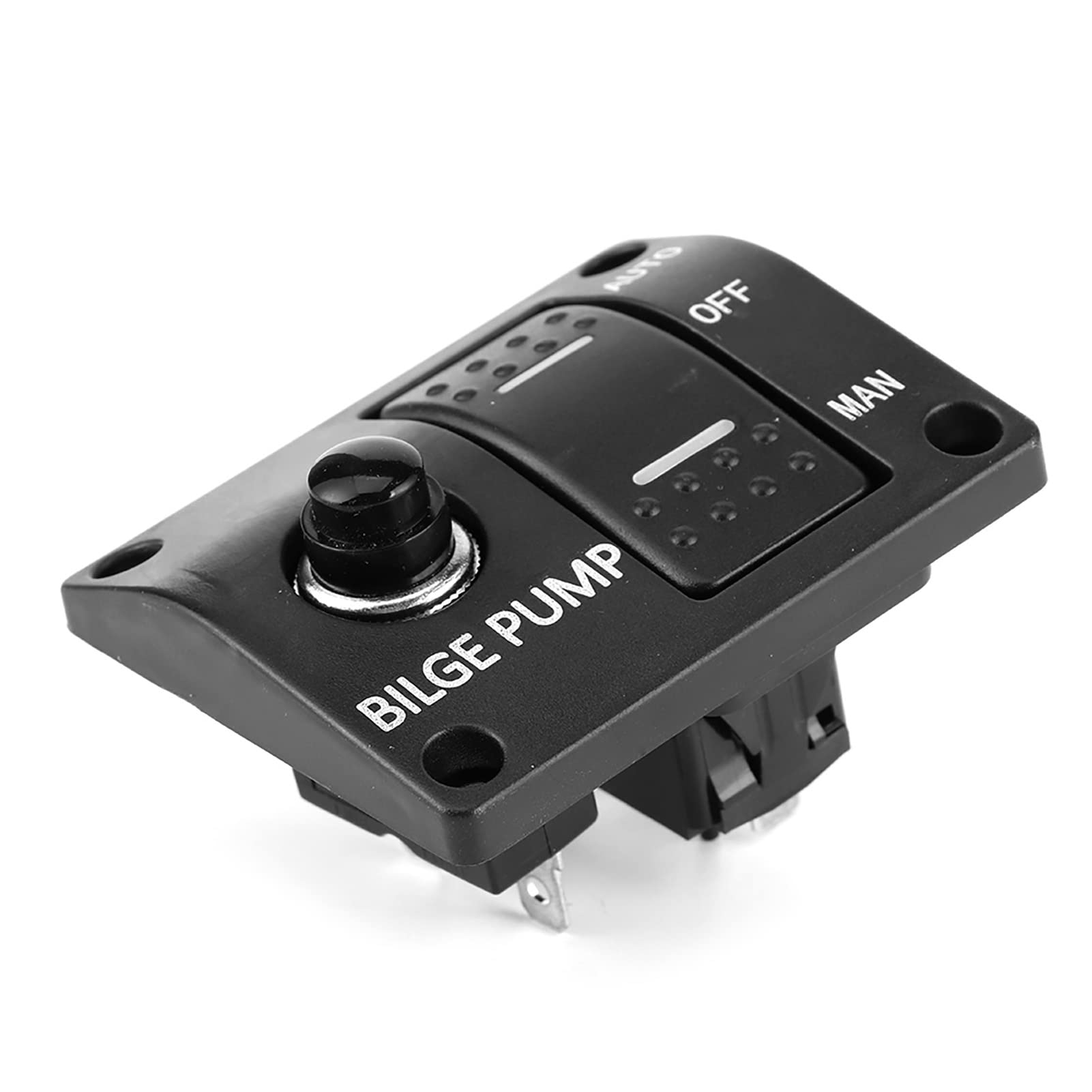 Bilge Pump Switch Panel, Automatic Switch Integrated Holder Bilge Pump Control for Boat Bilge Pump 12V 24V DC