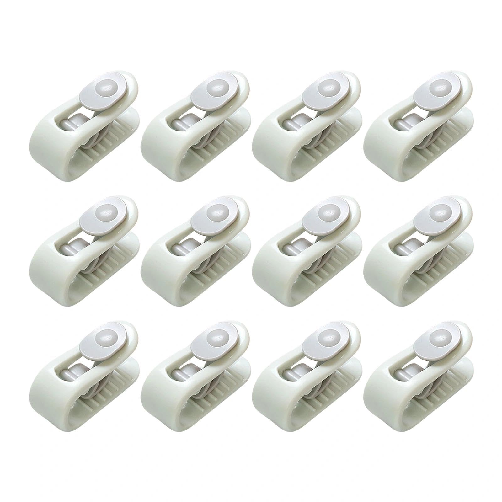 Duvet Clips, Needle Clip Free Duvet Cover Clip, Bed Sheet Grippers Clip to Keep Duvet in Place, High Elasticity Non-Slip Comforter Holder Fasteners Clamp, 12PCS