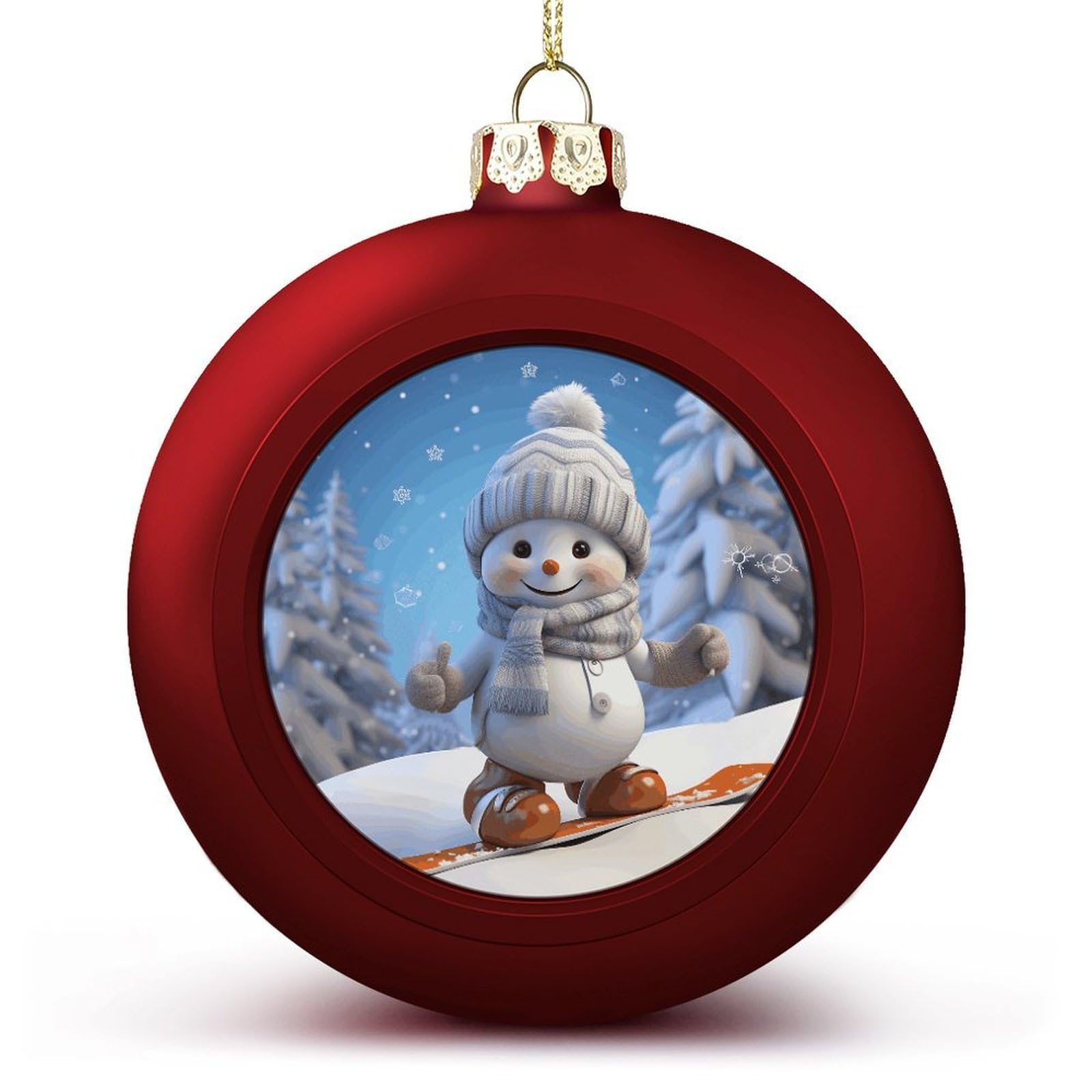 Décoration sapin de Noël bonhomme de neige suspension incassable fête