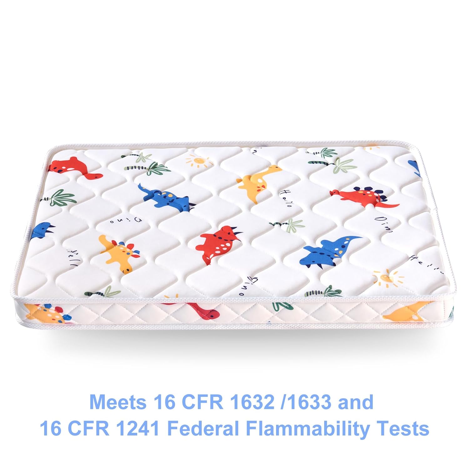 Mini Crib Mattress 38" x 24" x 4"- Firm Support and Comfort Premium Foam,Noiseless and Odorless,Hypoallergenic Mini Crib Mattress,Fits Mini and Portable Cribs,Dual Sided with Soft Breathable Fabric