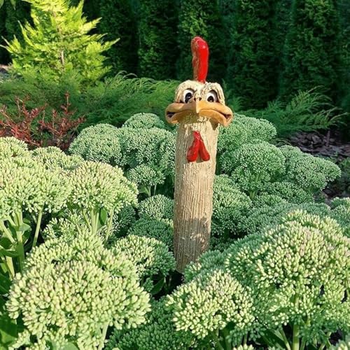 Statue d'extérieur légère en résine beige Yofab pour déco sans effort - 4