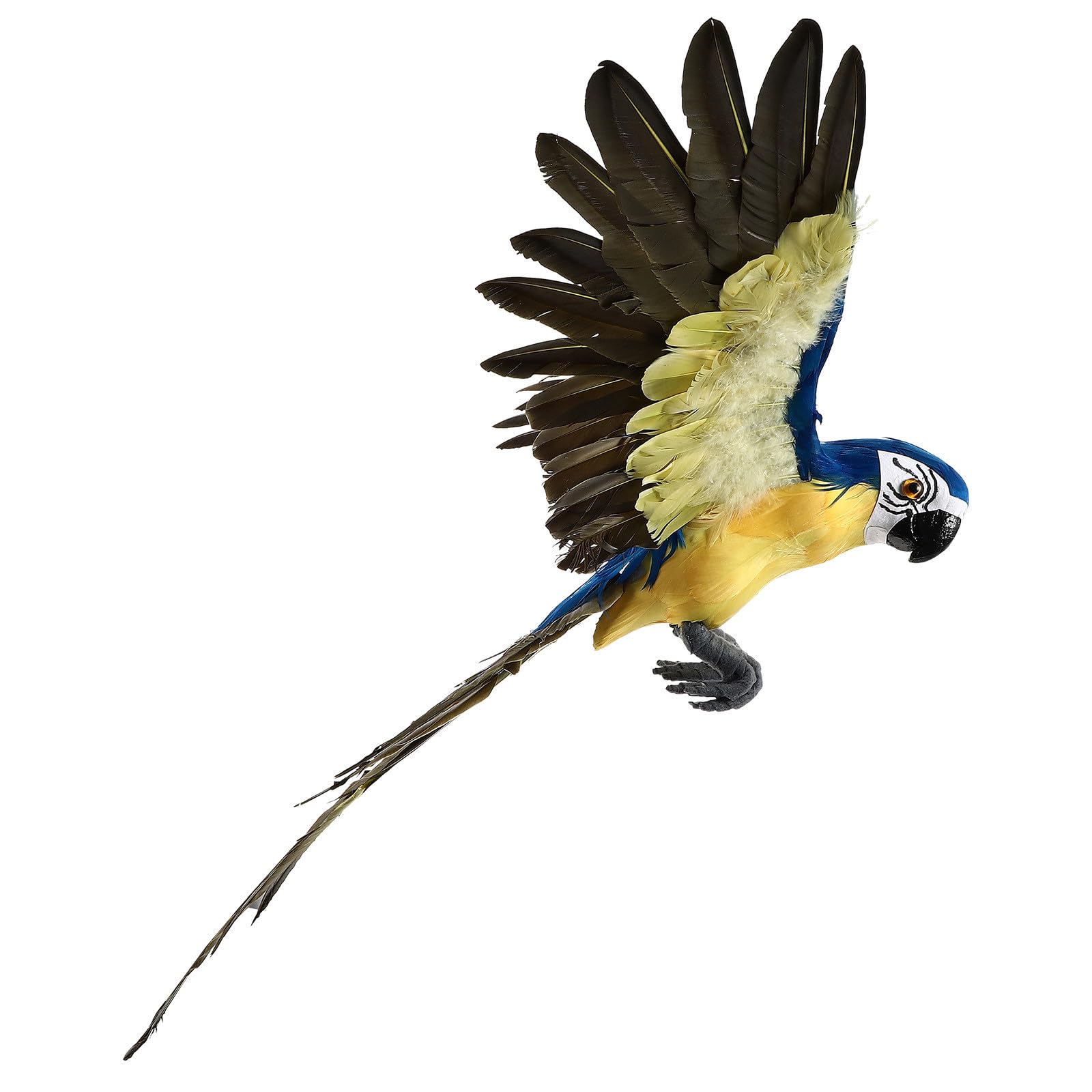 Estatua de loro azul de espuma ligera para decoración de exteriores y escenarios