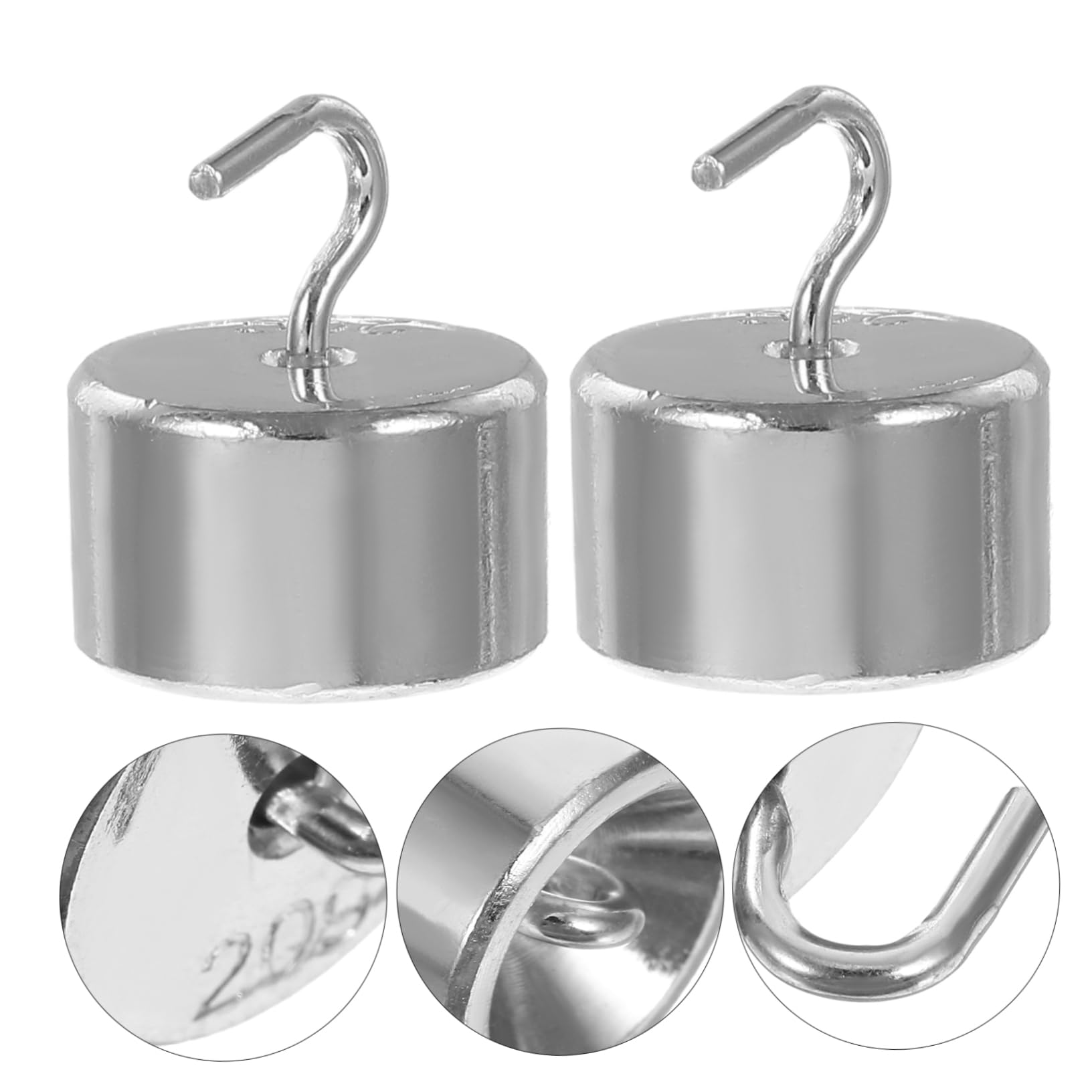 VALICLUD 50 Piezas Ganchos y Códigos de Laboratorio Pesas de Hierro Cromado Doble Gancho Pesas de Calibración para Laboratorios de Ciencia y Física Kit para Estudio