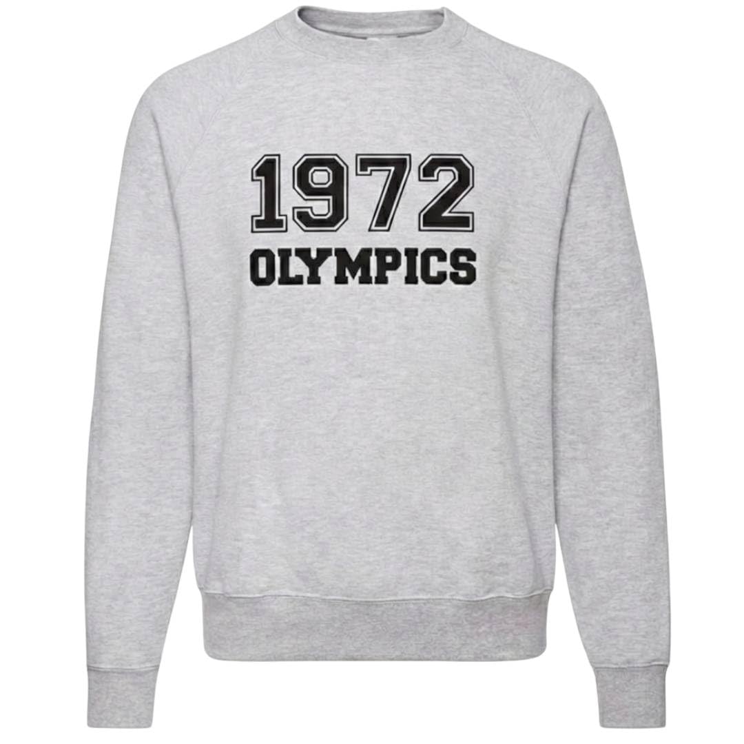 LOVETRENDS Kids Angry Headmaster Costume - Medium - 1972 Olympics Sweatshirt in Grey for Classic School Villain Fancy Dress for World Book Day & Book Week Dress Up for Children