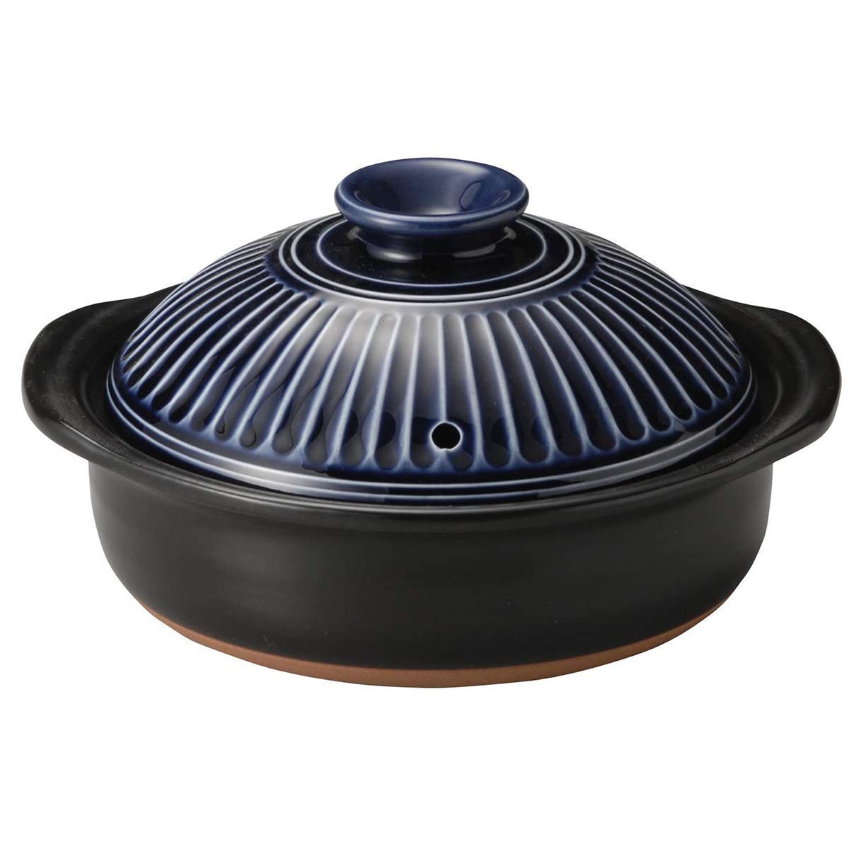 METTEOR Stove Ceramic Cookware Clay Rice Cooker Round Casserole Hot Pot Soup Heat-resistant Earthenware Dishes Slow Stew B 1.9l