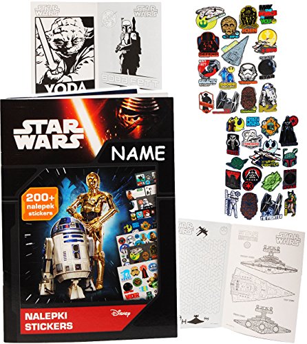 alles-meine.de GmbH 3 Stück Stickerbücher & Malbücher - Star Wars - Rätsel, Sticker & Malen - incl. 200 Stück Aufkleber - Stickerset Kinder - z.B. für Stickeralbum/Figure.. – Bild 4