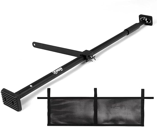 XINQIAO Truck Bed Cargo Bar for Pickup 43.3 in to 70.9 in Adjustable, Comes with a Net and a Divider