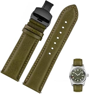 Asher Luxury Italian Top Grain Leather Watch Strap- Leather Watch Band- Premium Quality Watch Bands for Men & Women- Replacement Watchband Compatible with Tudor & Most Watches