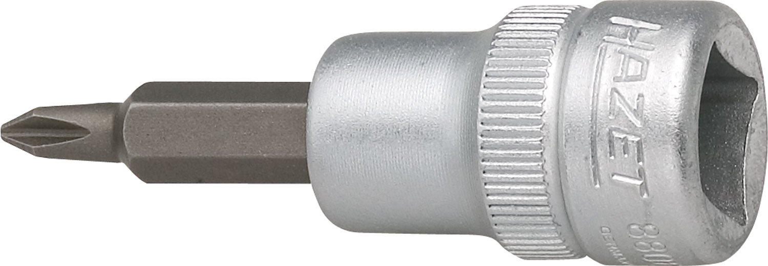 Hazet Cvd-Tin Coated 8806-Ph1 Cross Recess Profile Ph Screwdriver Socket