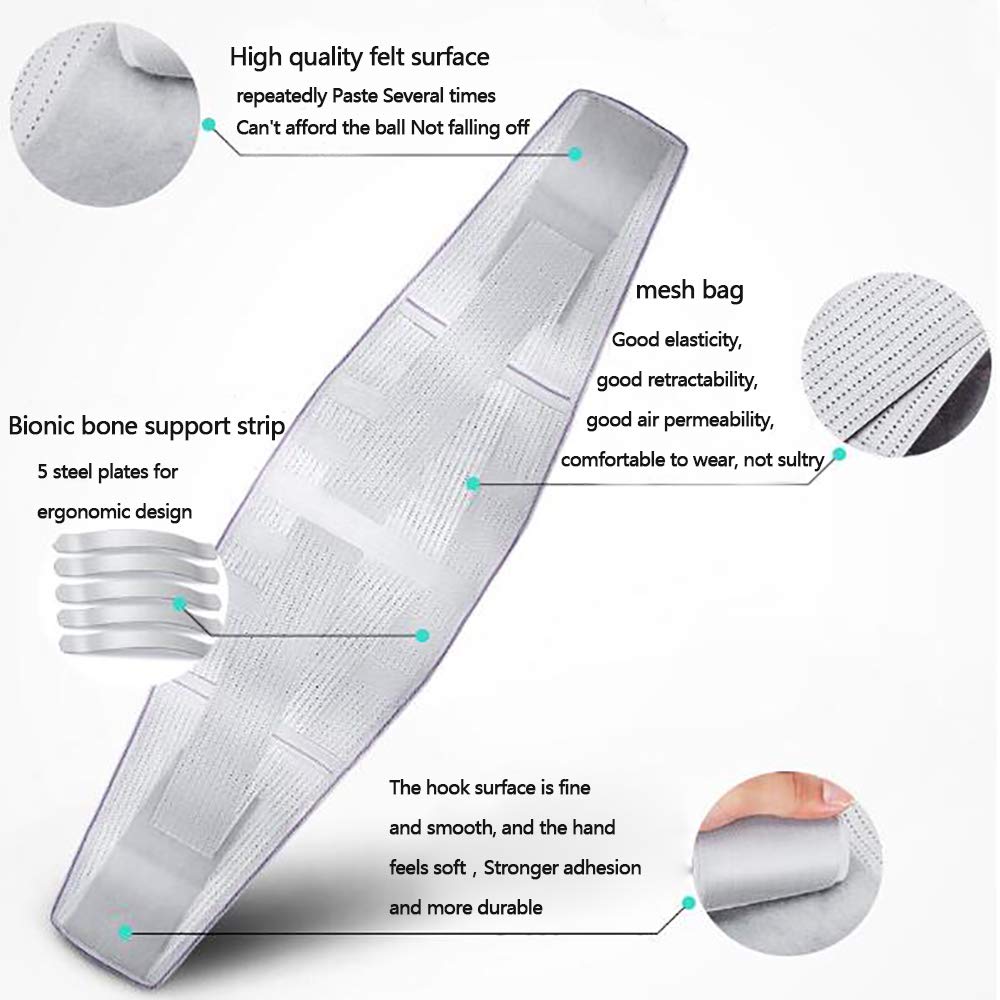 Faja Lumbar Fitness, cinturón de Soporte Lumbar, cinturón de compresión para Hombres y Mujeres, Alivio del Dolor de Espalda, Hernia de Disco, ciática, escoliosis y más,XXL