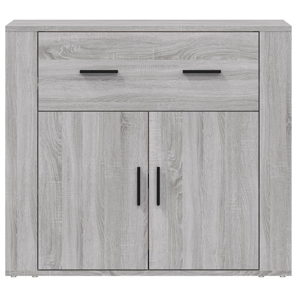 Buffet Sonoma Gris 80x33x70 cm Bois d'ingénierie,Buffets & bahuts,30kg-816574