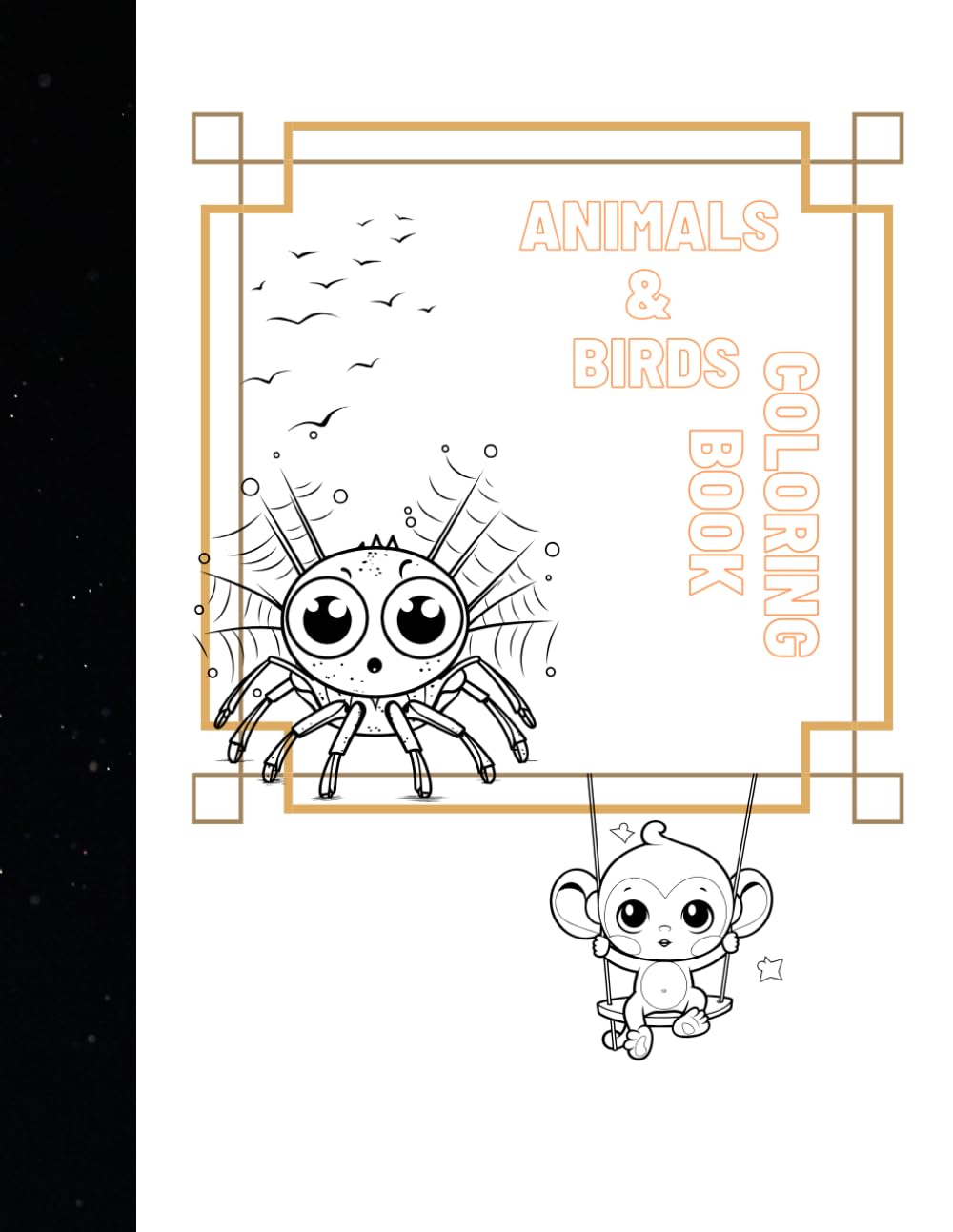 Animals & Birds Coloring Book (Kids Educational Book)