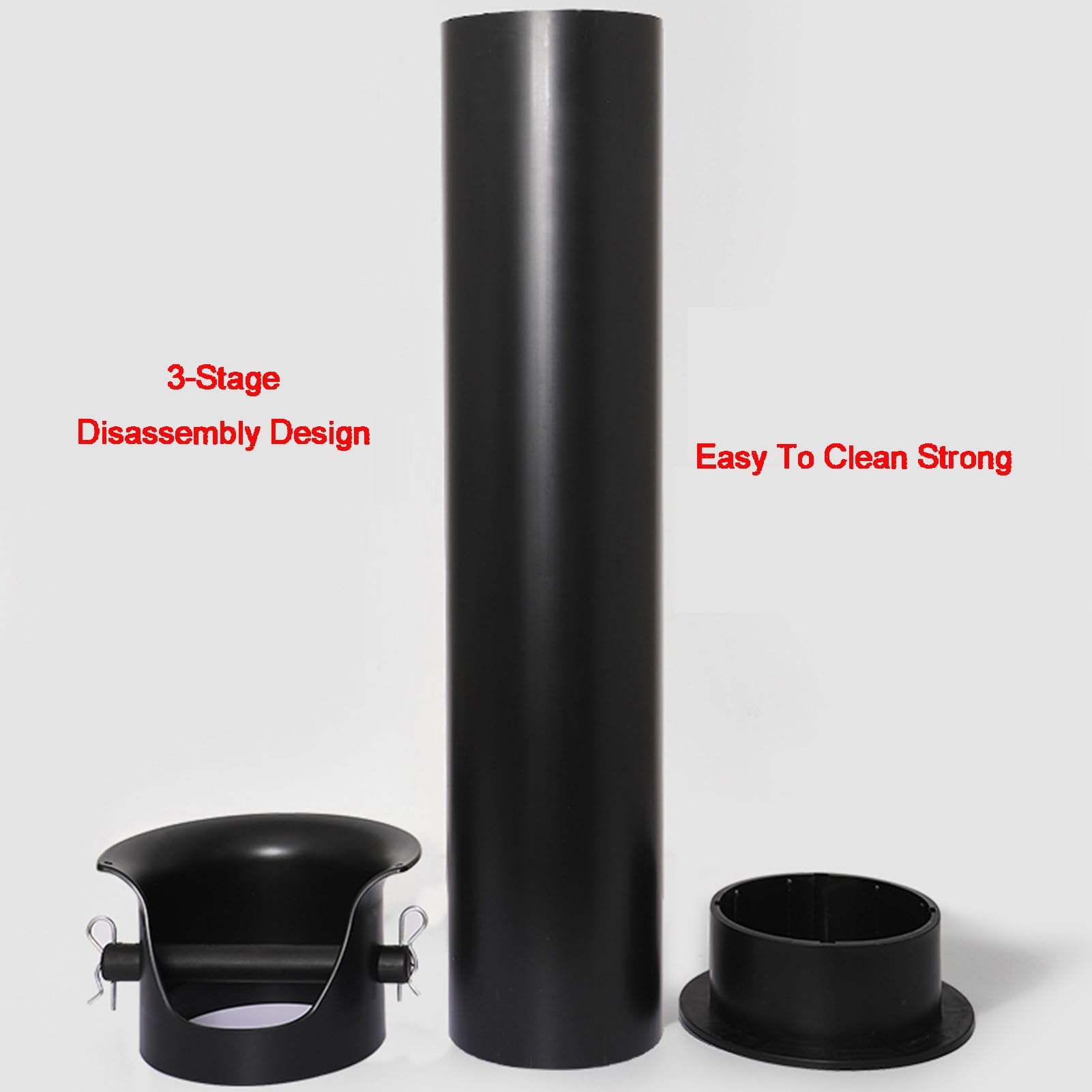 Pojemnik Na Zmieloną Kawę Espresso, Akcesoria Do Espresso Knock Box, Do Kawiarni Barista(Black)