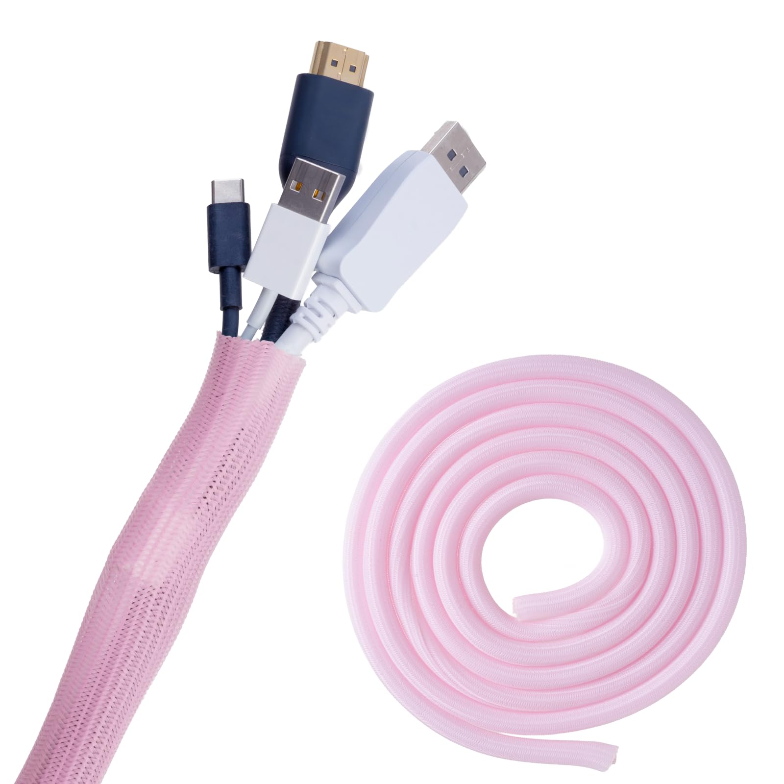Amazon.co.jp: Pixio ケーブルカバー 3m おしゃれ かわいい ピンク